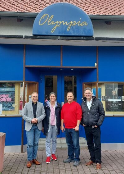 MdL Sebastian Cuny, Sandra Gritsch, Rüdiger Kanzler und MdL Stefan Fulst-Blei(Bildungspolitischer Sprecher)