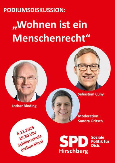Lothar Binding, Sebastian Cuny und Sandra Gritsch laden ein