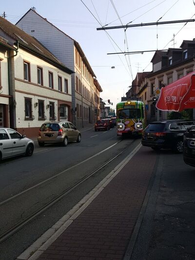 Kritische Verkehrssituation in der Ortsdurchfahrt Großsachsen