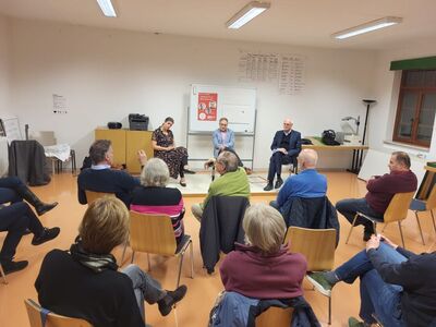 Wohnen ist ein Menschenrecht - Podium mit Sandra Gritsch, Sebastian Cuny und Lothar Binding